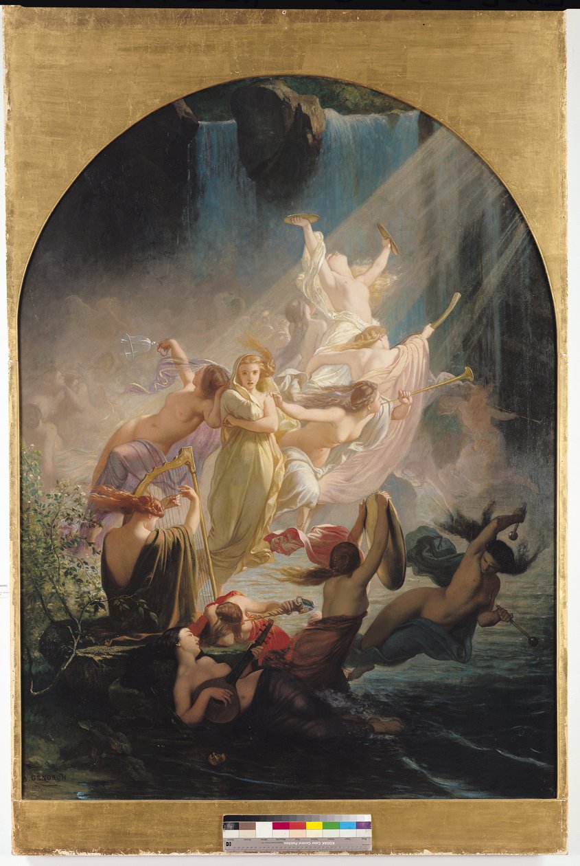As Ondinas ou, A Voz da Torrente, 1857 de Ernest Augustin Gendron