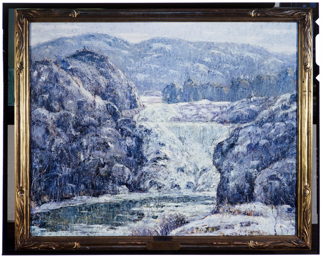Cai no Inverno, c.1920 de Ernest Lawson