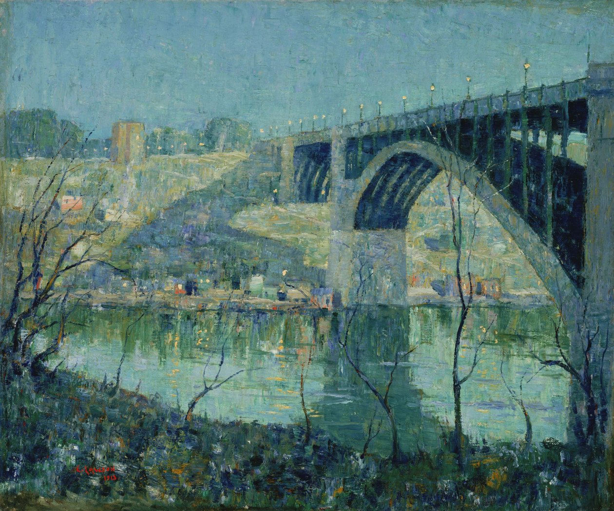 Noite da Primavera, Rio Harlem de Ernest Lawson