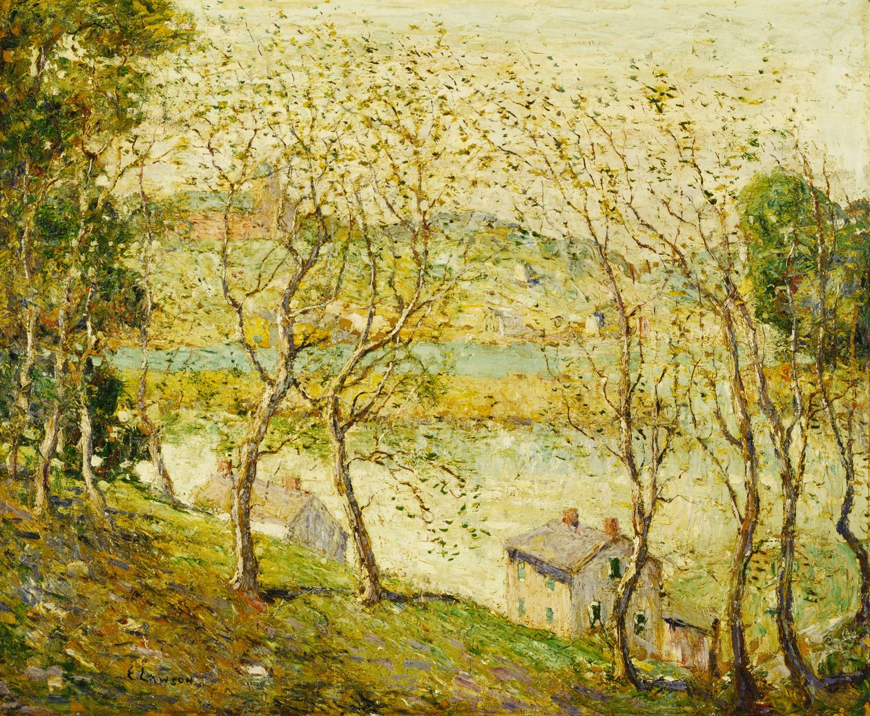 Primavera, rio Harlem de Ernest Lawson