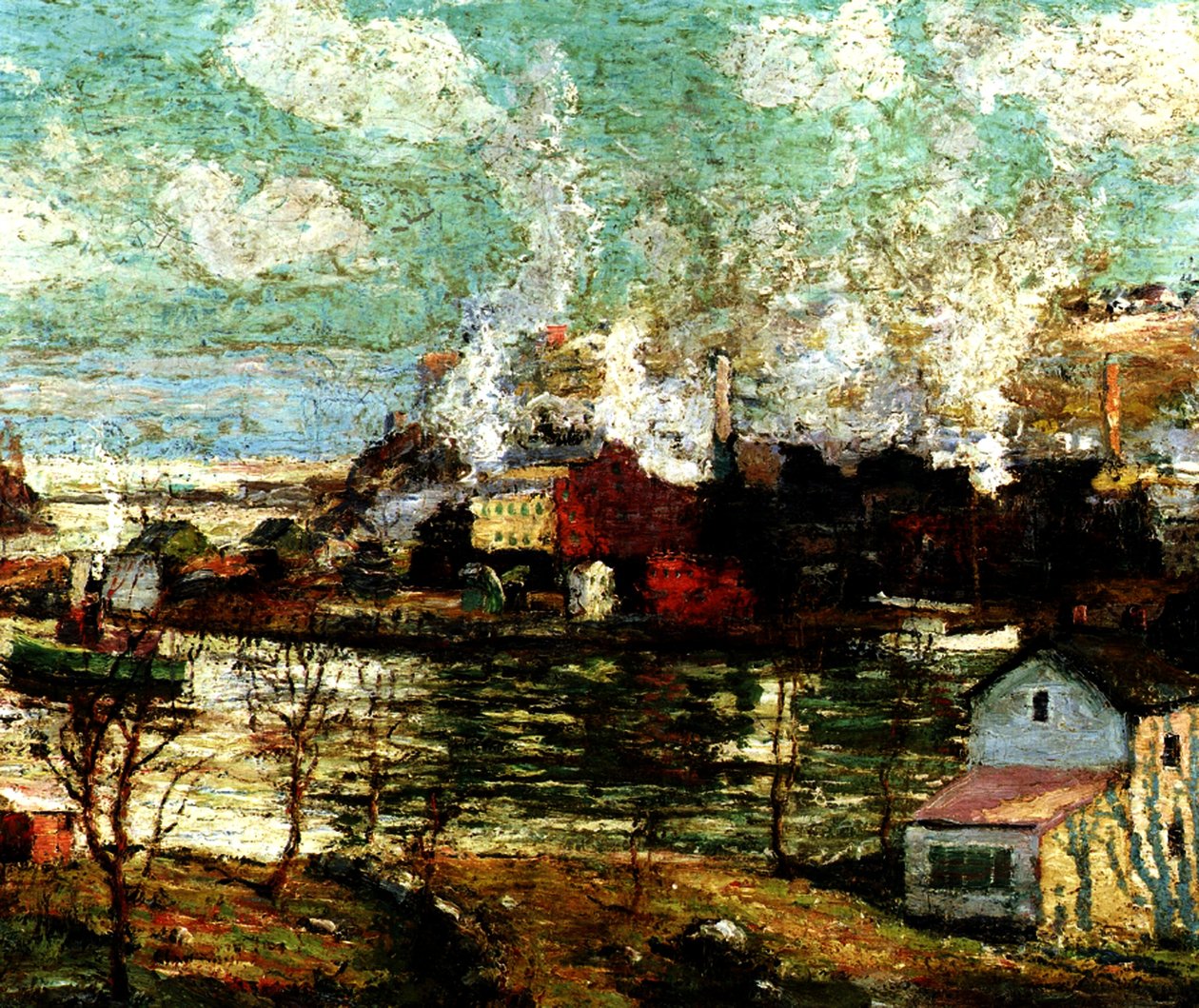 Spuyten Duyvil Creek, Brooklyn, Nova York, c.1914 de Ernest Lawson