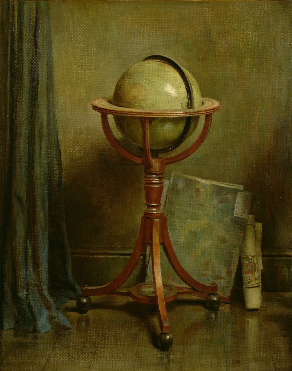 Globo e Mapas de Ernest Leopold Sichel