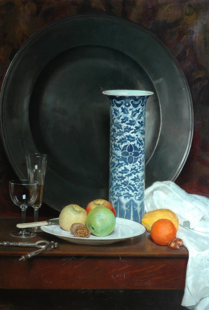 Ainda vida de Ernest Leopold Sichel