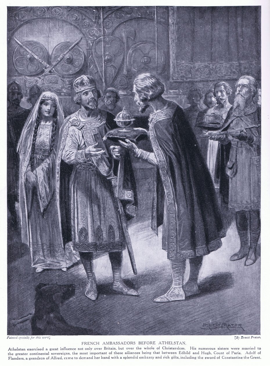 Embaixadores franceses antes de Athelstan, década de 1920 de Ernest Prater