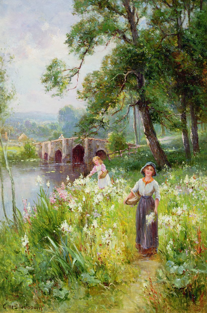 Colhendo flores pelo rio de Ernest Walbourn