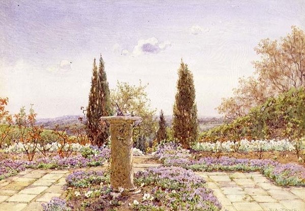 Relógio de sol em Rusthall, Tunbridge Wells de Ernest Arthur Rowe
