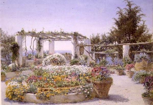 A Pérgola, Villa Inercia, Capri de Ernest Arthur Rowe