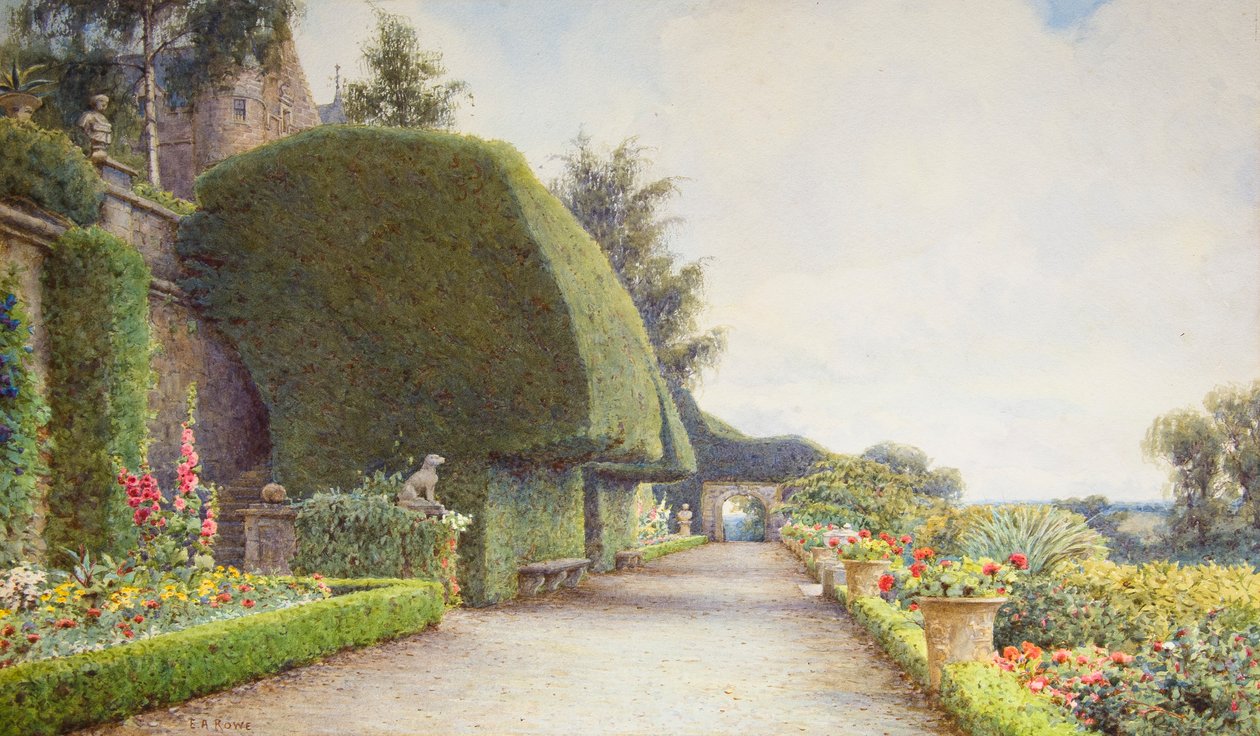 The Terrace, Drummond Castle, Perthshire de Ernest Arthur Rowe
