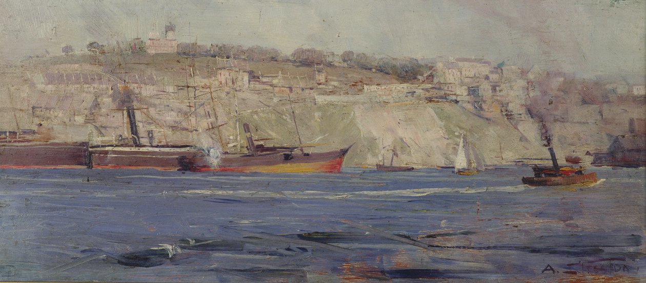 Observatório Hill, Millers Point, Sydney de Arthur Streeton