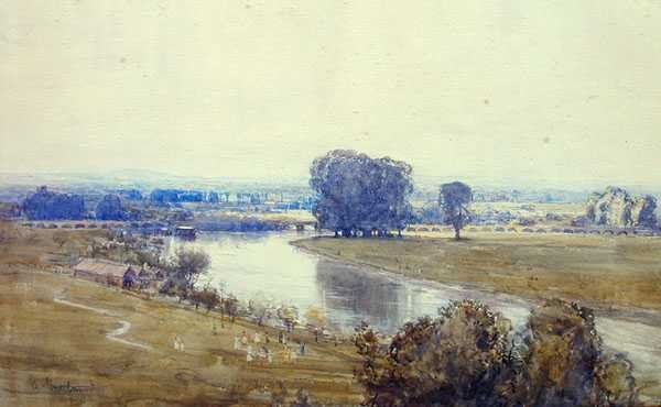 Vista Panorâmica (aguarela sobre papel) de Arthur Streeton