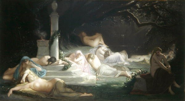 Ninfas na Túmulo de Adónis de Ernest Augustin Gendron