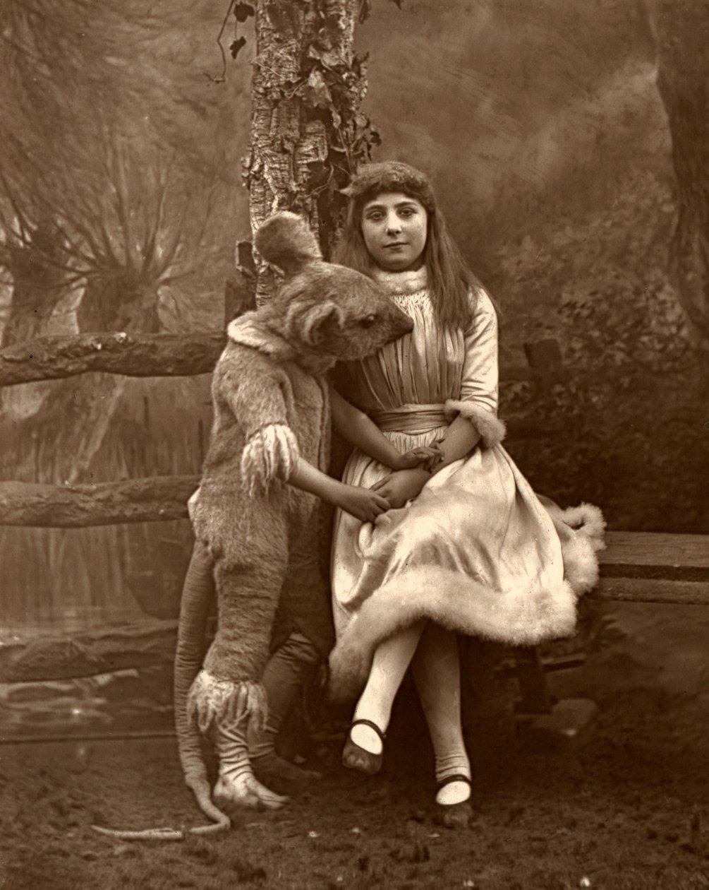 Alice e o dormitório, 1887 de Ernest Barraud