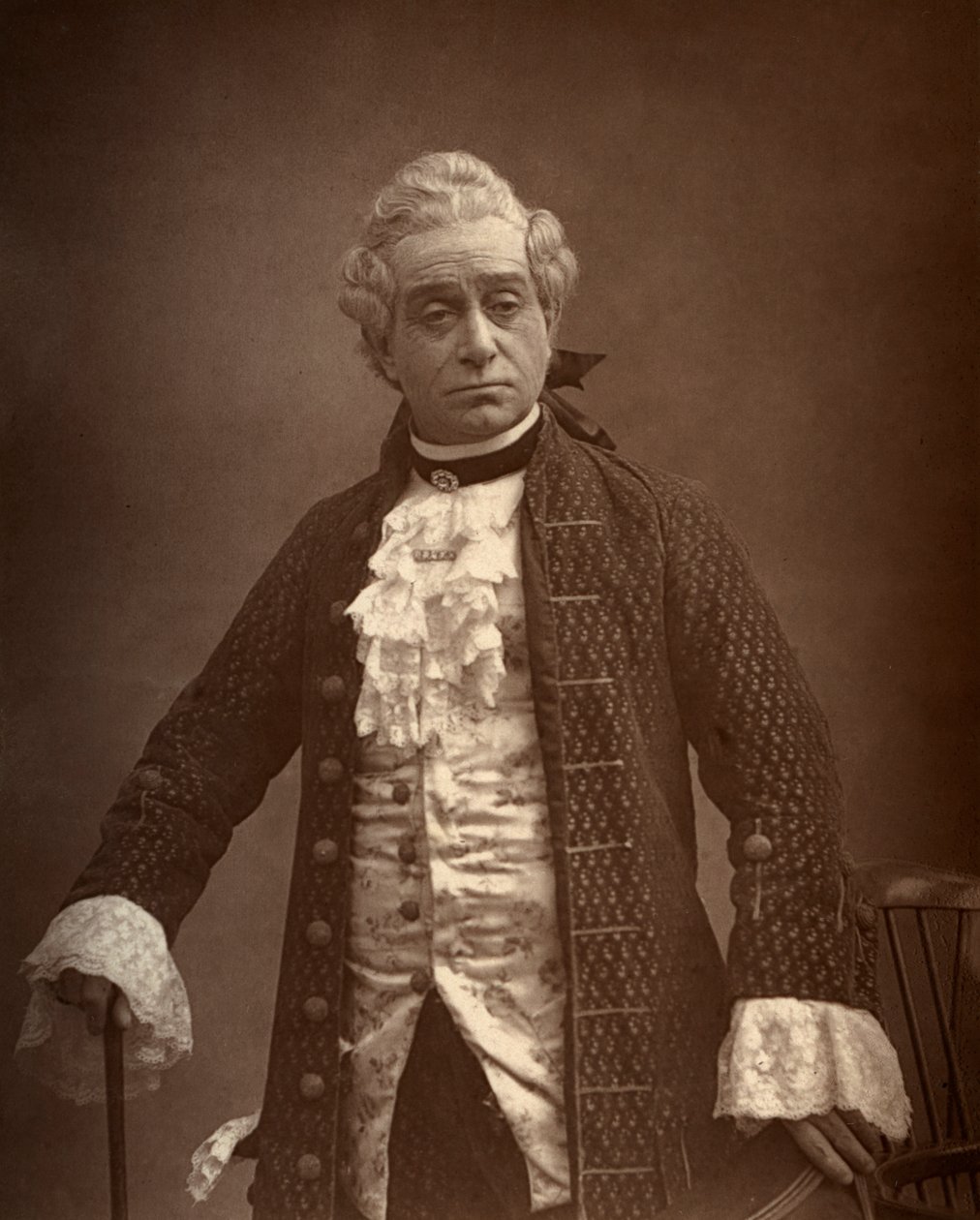 David James, ator britânico, em David Garrick, 1887 de Ernest Barraud