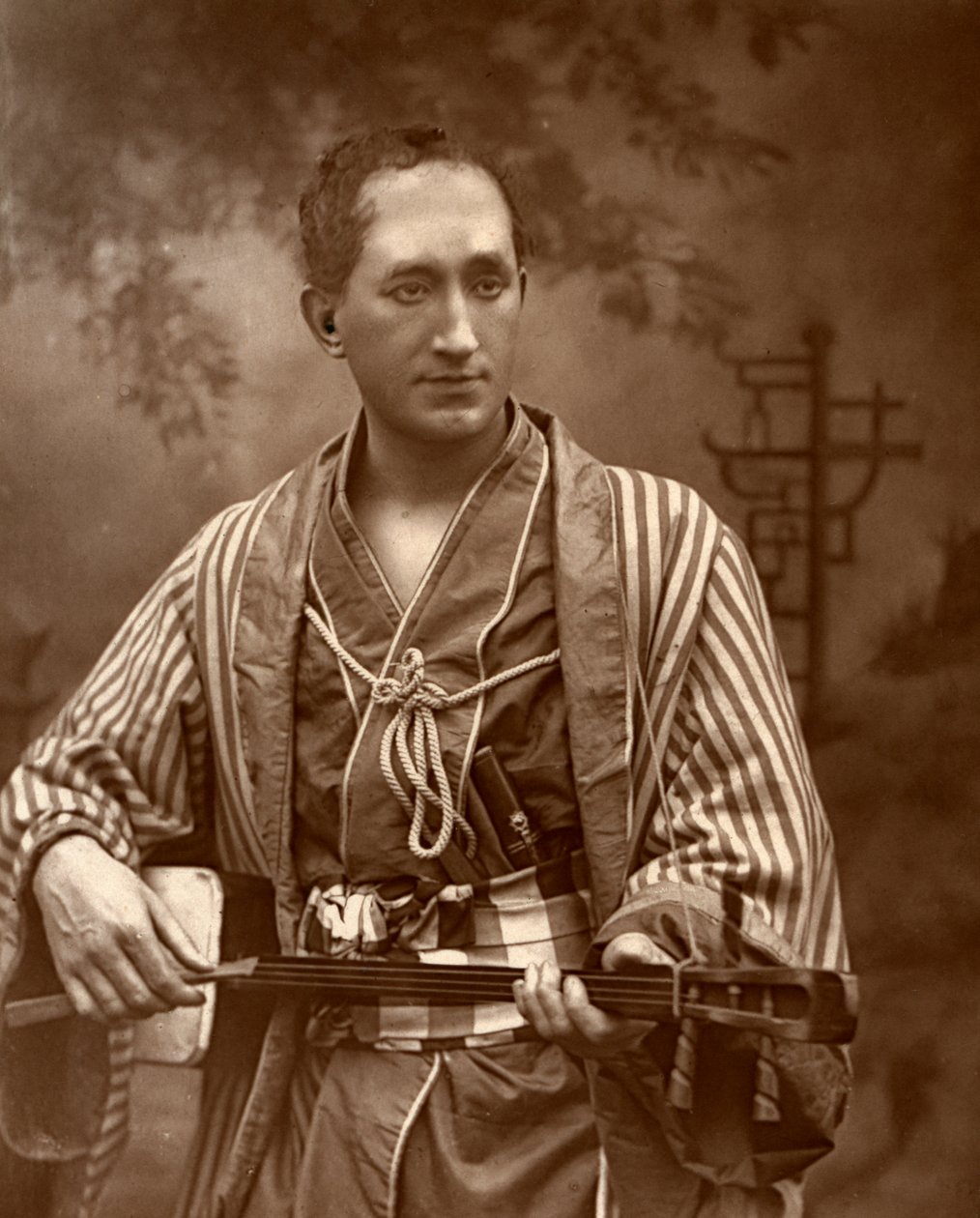 Durward Lely, cantor de ópera escocês, em Gilbert e Sullivans The Mikado, 1887. de Ernest Barraud