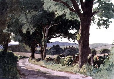 Teatro perto de Pulborough, West Sussex de Ernest Benger or Berenger