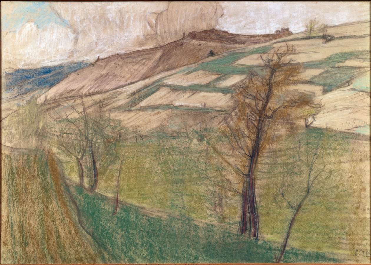 Paisagem nos arredores de Savièse de Ernest Bieler
