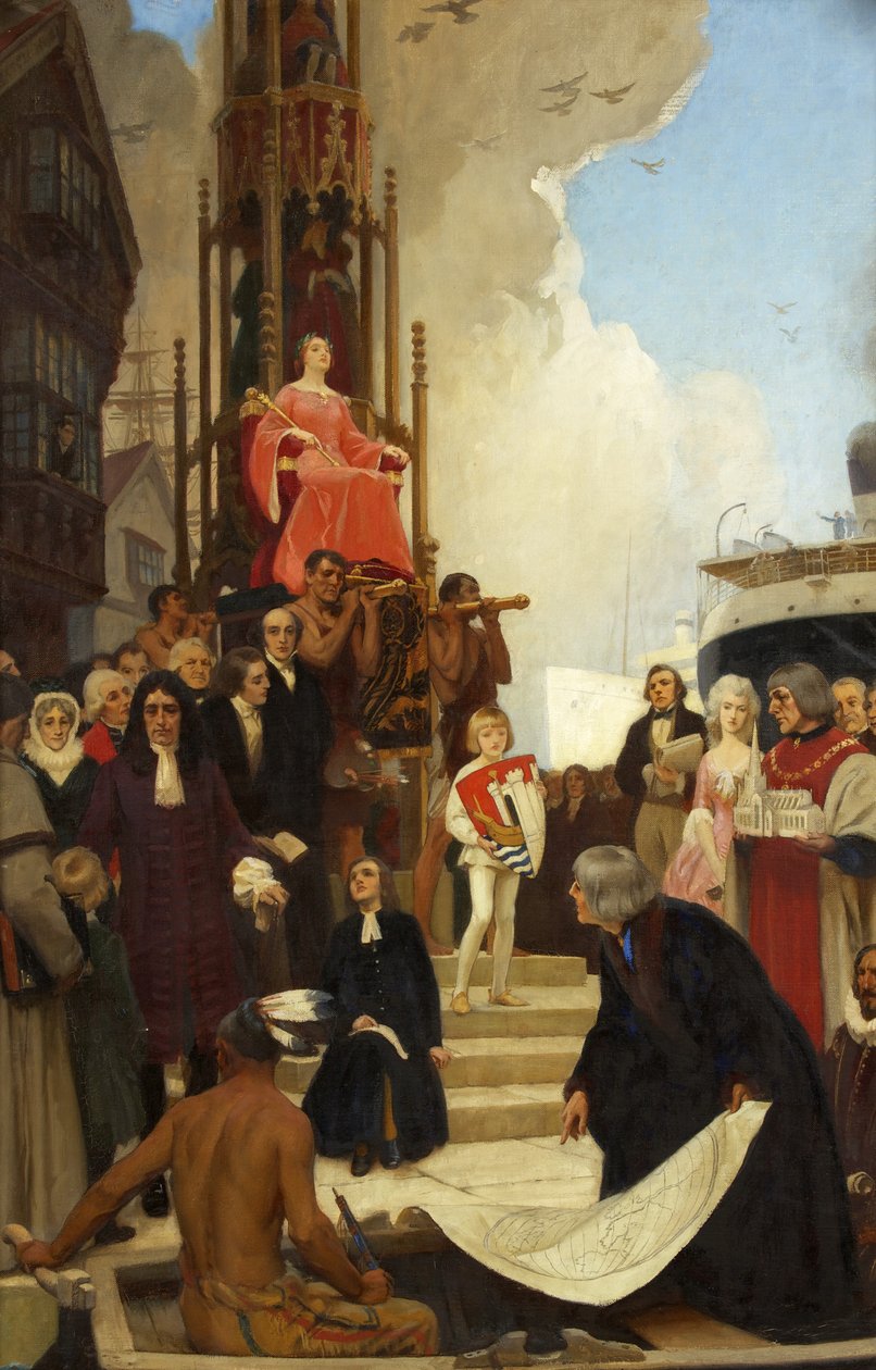 Um retrato alegórico de Bristol de Ernest Board