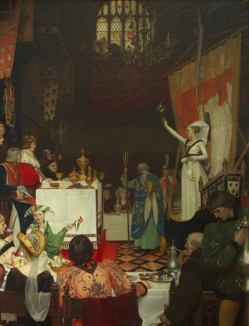Edward IV sendo entretido por William Canynges em sua casa na Redcliff Street de Ernest Board