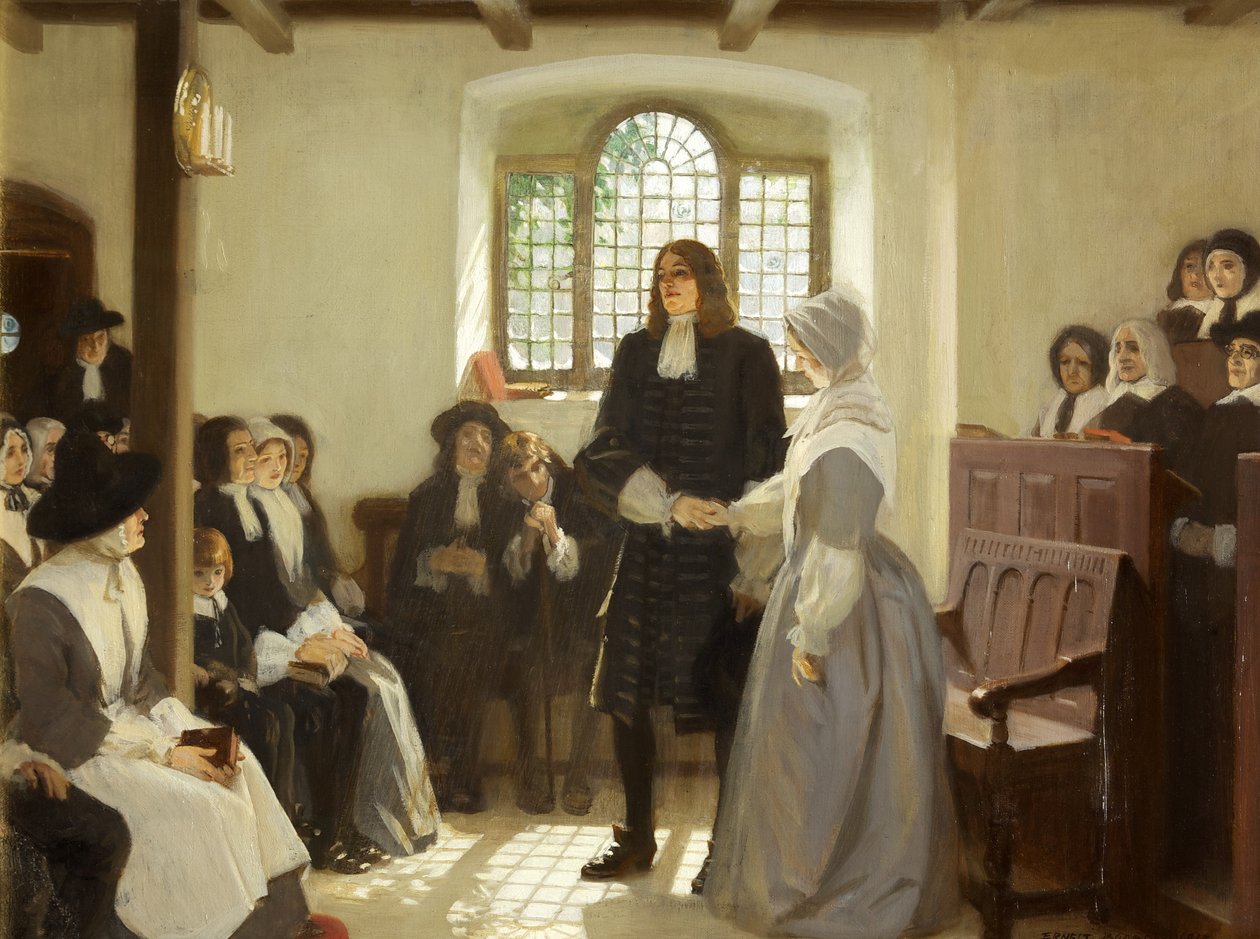 O Casamento de William Penn e Hannah Callowhill de Ernest Board