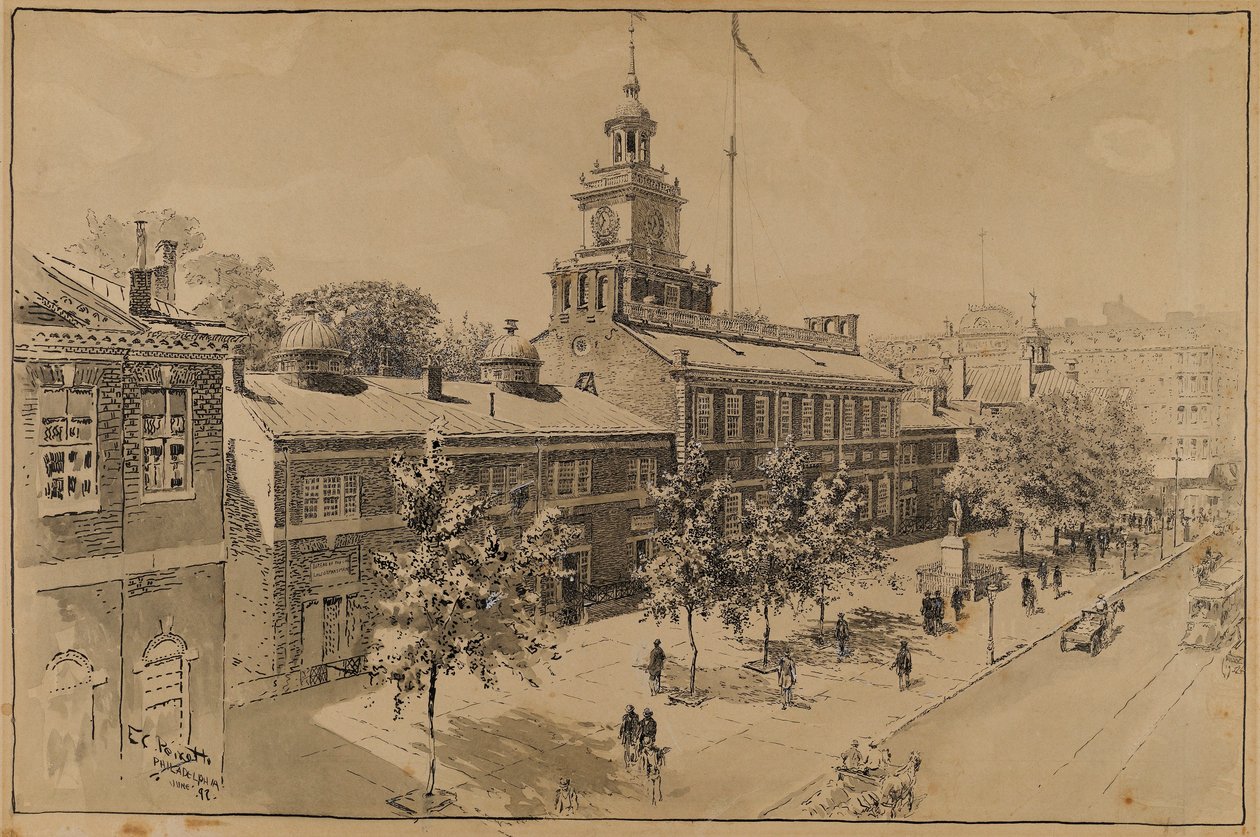 Filadélfia, Independence Hall, Chestnut Street de Ernest C. Peixotto