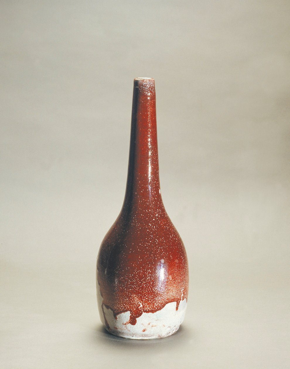 Vaso de porcelana com esmalte flambe da Capela Ernest (1835-1909) de Ernest Chaplet