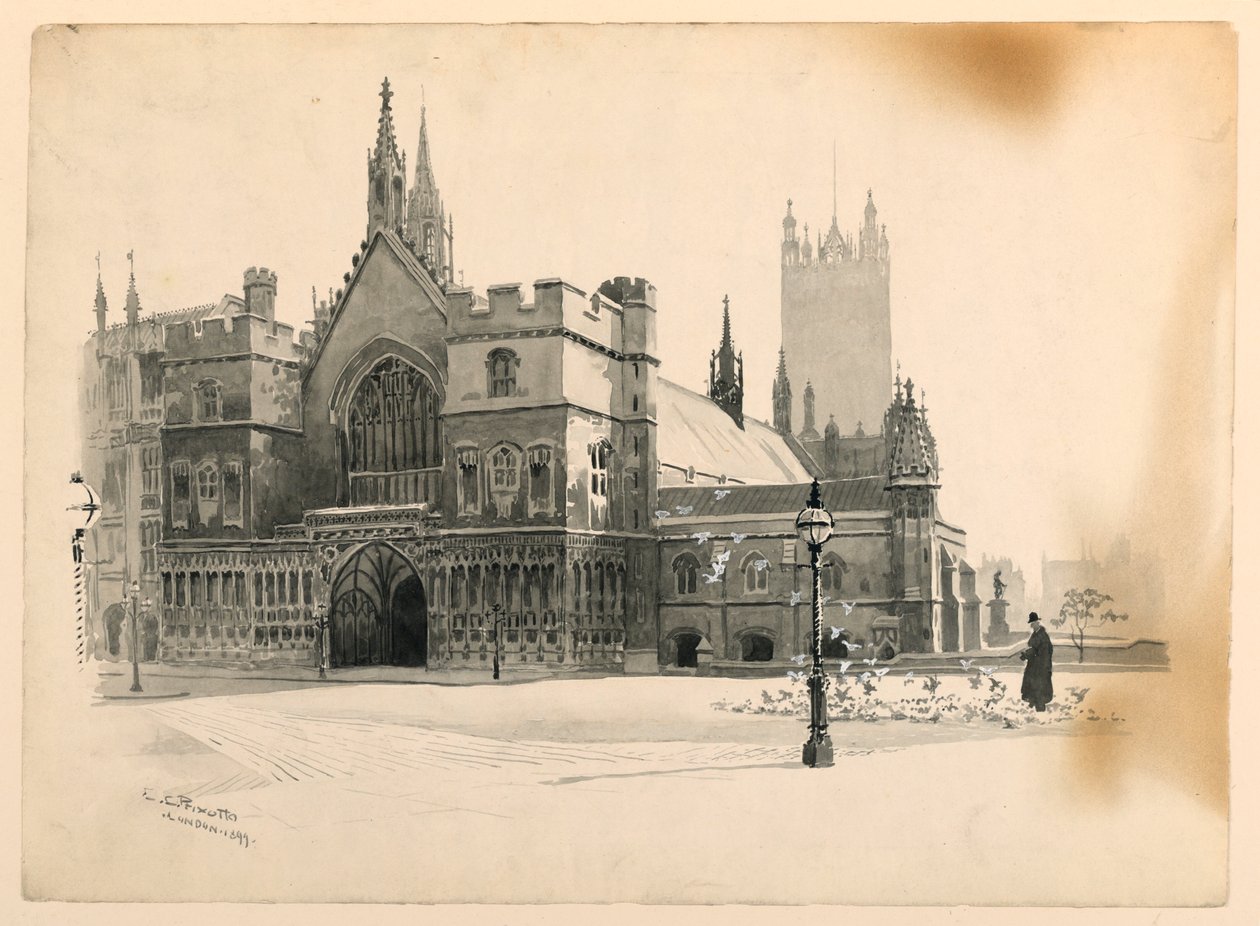Exterior do Westminster Hall de Ernest Clifford Peixotto