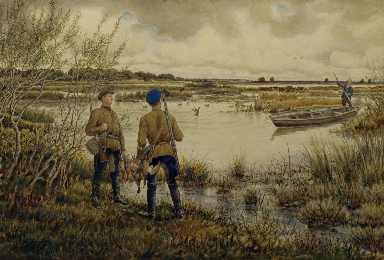Voltando da caça, 1937 de Ernest Ernestovich Lissner