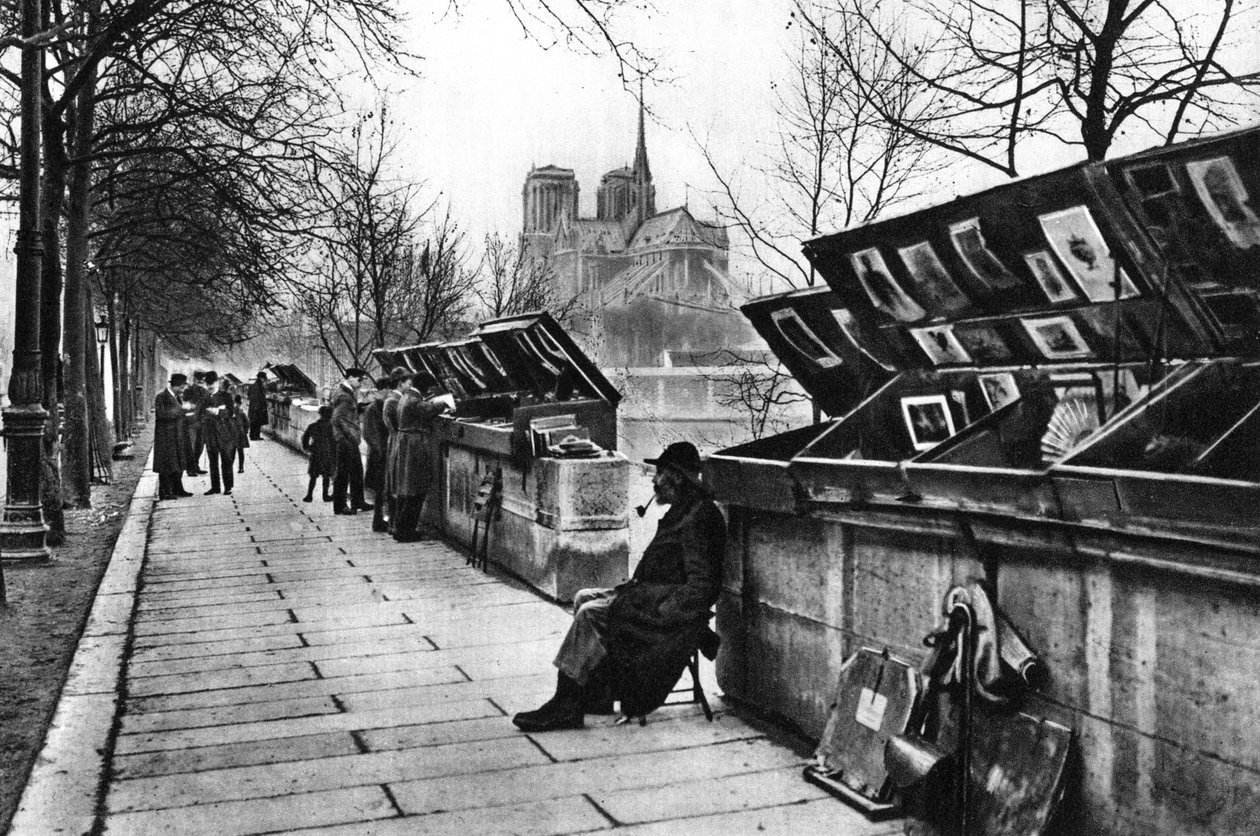 Barracas de livros ao longo dos cais, Paris, 1931. de Ernest Flammarion