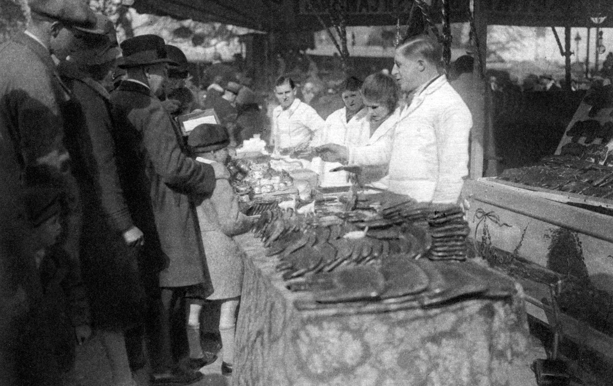 Vendedor de pão de mel, Paris, 1931 de Ernest Flammarion
