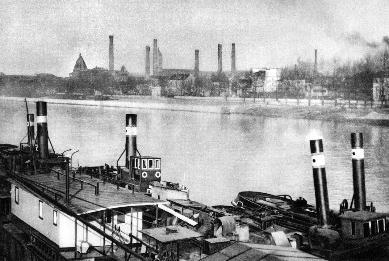 O Sena e os cais de Bercy, Paris, 1931. de Ernest Flammarion