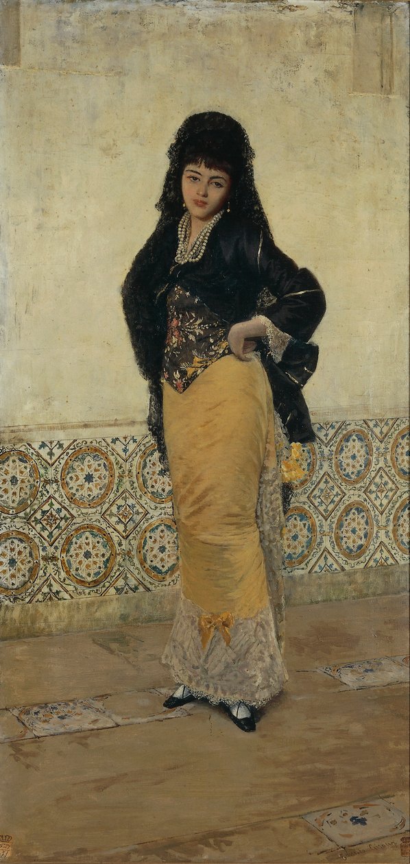 Consuelo de Ernesto Giroux, óleo sobre tela de Ernest Giroux