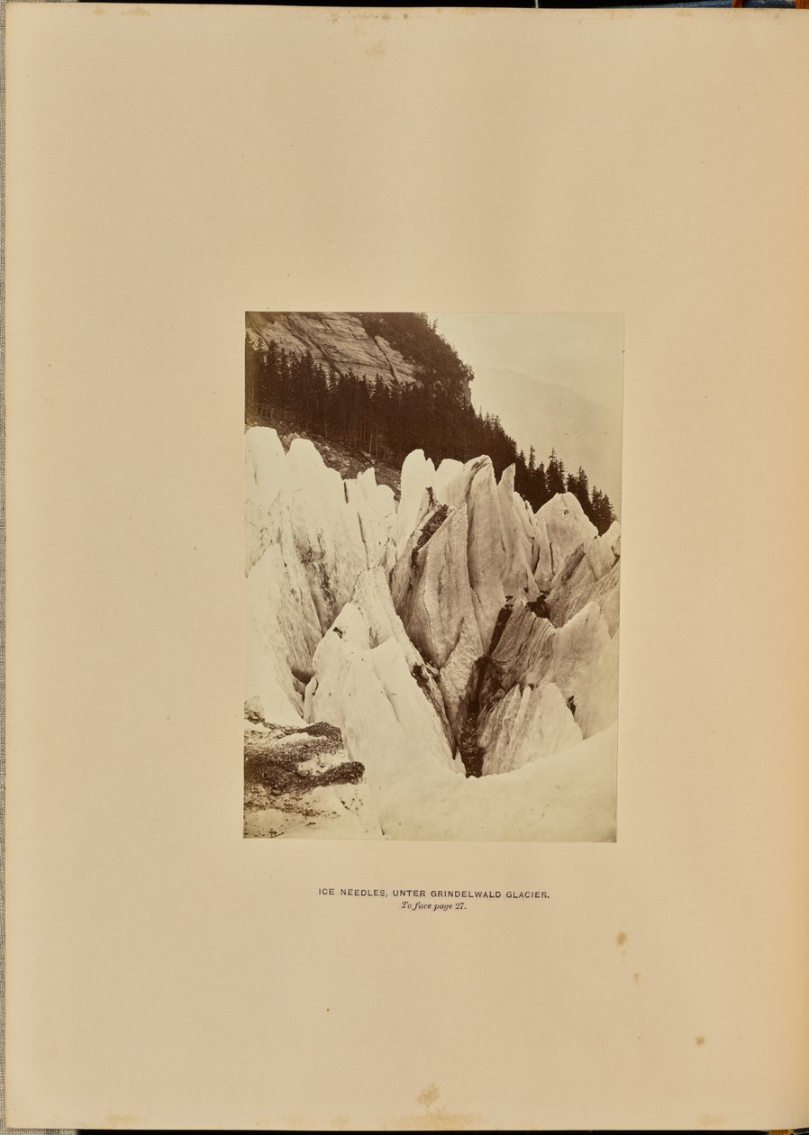 Agulhas de gelo - Sob o glaciar de Grindelwald de Ernest H. Edwards