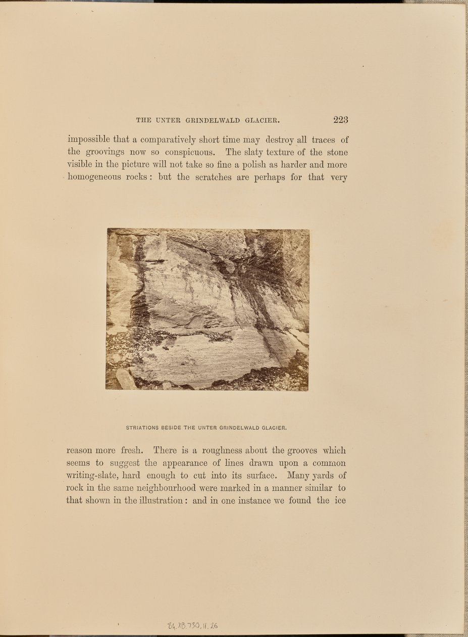 Estrias junto ao glaciar Unter Grindelwald de Ernest H. Edwards