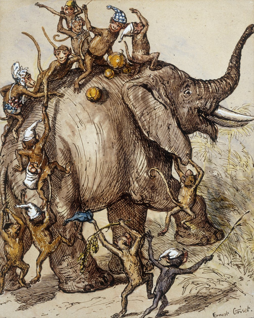 Alcaparras do macaco de Ernest Henry Griset