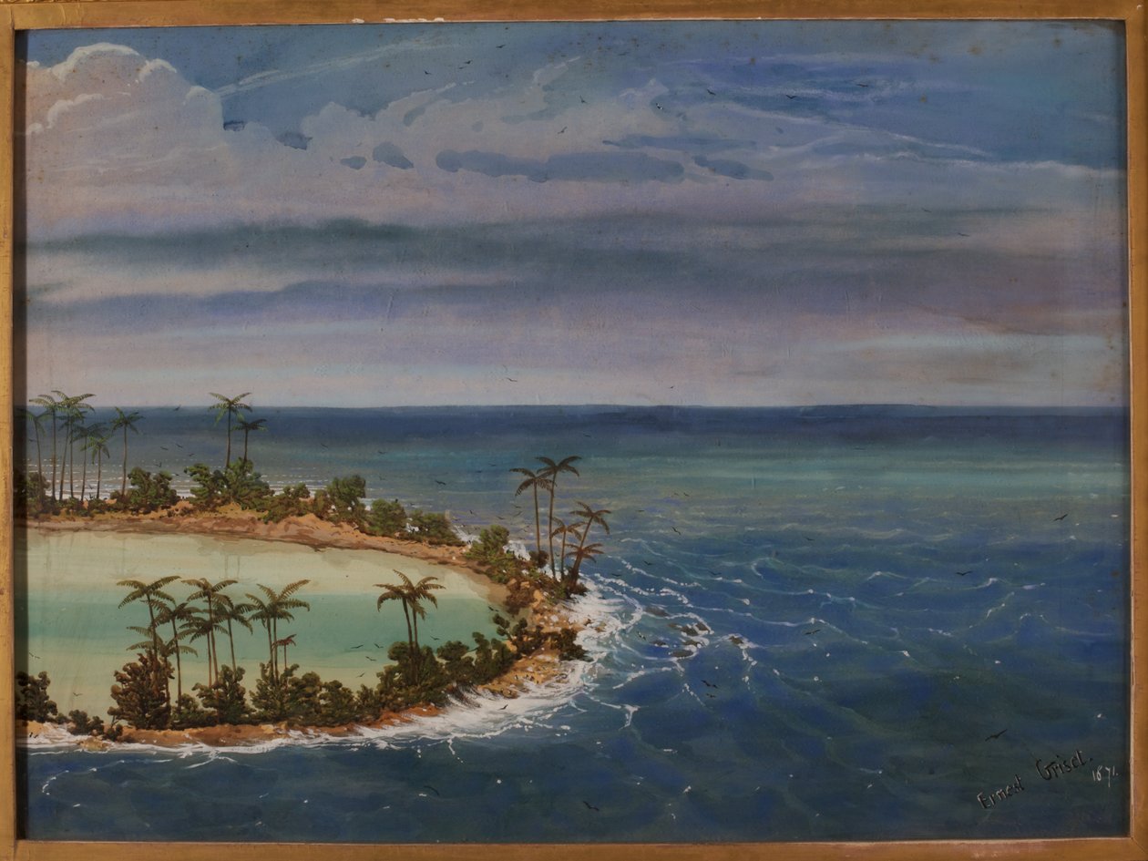 Tríptico de um Atol, 1871 de Ernest Henry Griset