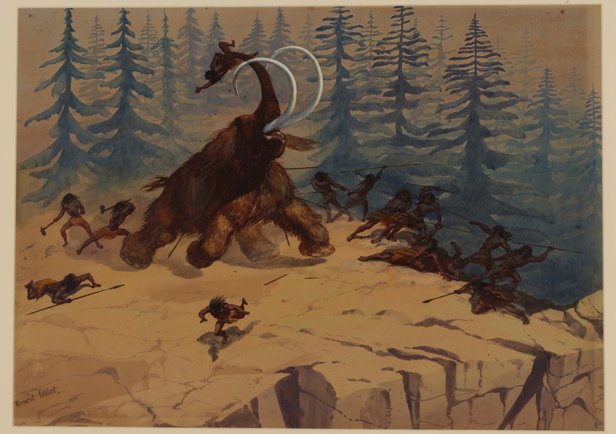 Mamute-lanoso, 1871 de Ernest Henry Griset