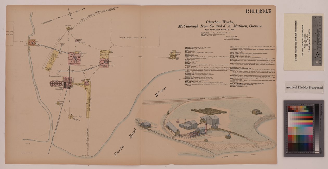 Charbon Works, Maryland, Pesquisas Gerais de Hexamer, 1885 de Ernest Hexamer