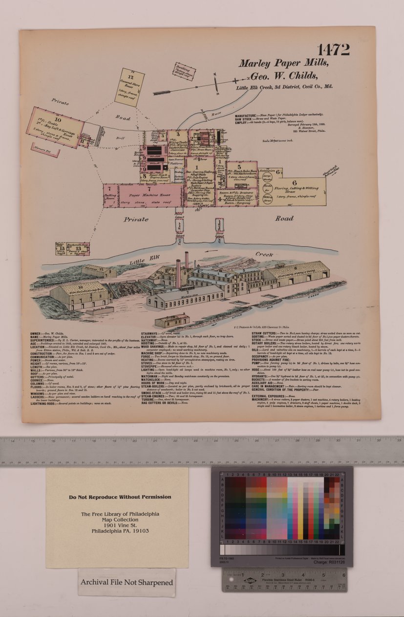 Marley Paper Mills, Maryland, Pesquisas Gerais de Hexamer, 1880 de Ernest Hexamer