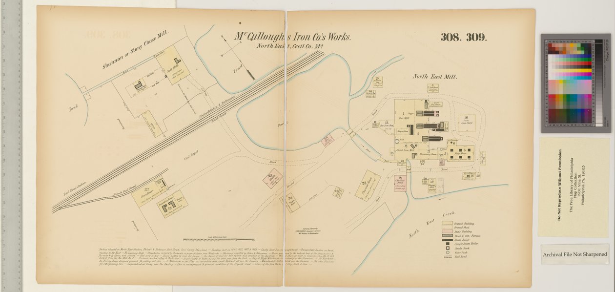 McCulloughs Iron Co., Northeast Creek, Maryland, Pesquisas Gerais da Hexamer de Ernest Hexamer