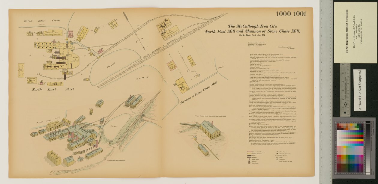 North East Mill e Shannon ou Stone Chase Mill, Maryland, Pesquisas Gerais de Hexamer, 1880 de Ernest Hexamer