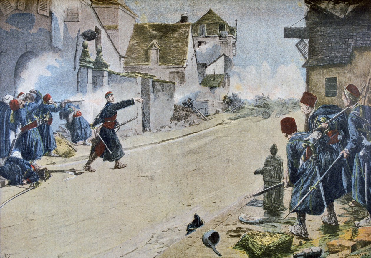 Paul Deroulede na Batalha de Montbeliard de Ernest Jean Delahaye