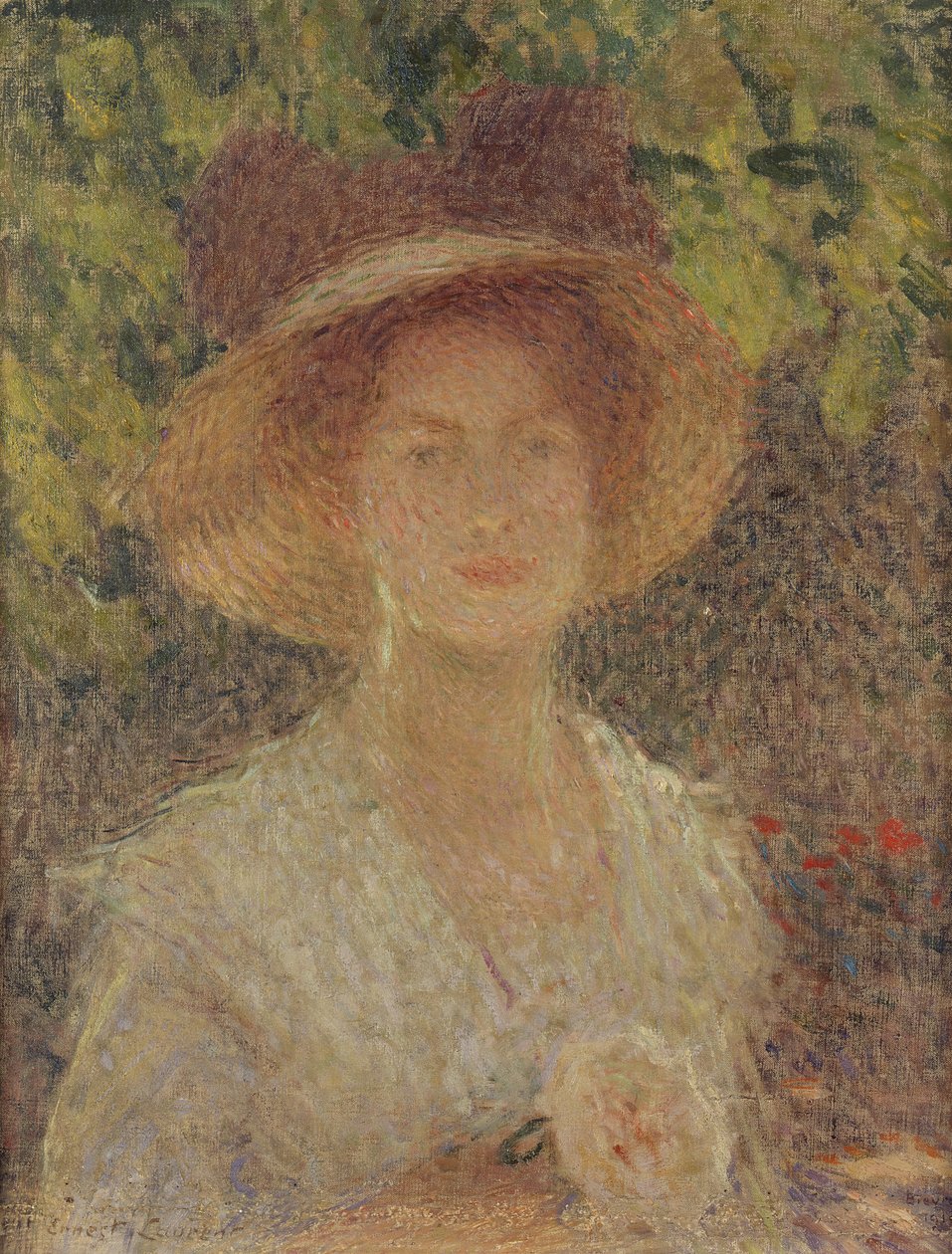 O Chapéu De Palha, 1910 de Ernest Joseph Laurent