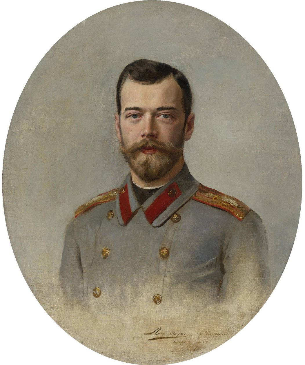 Retrato do imperador Nicholas II 1868-1918, 1897 de Ernest Karlovich Liphart