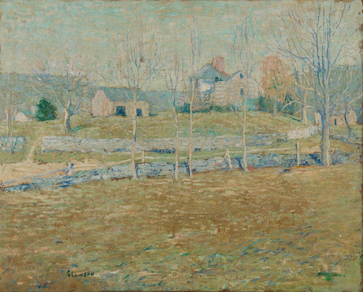 Uma quinta abandonada de Ernest Lawson