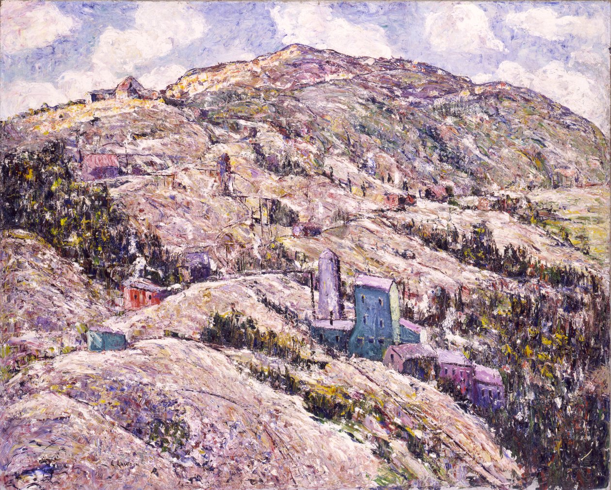 Exploração mineira de ouro, Cripple Creek de Ernest Lawson