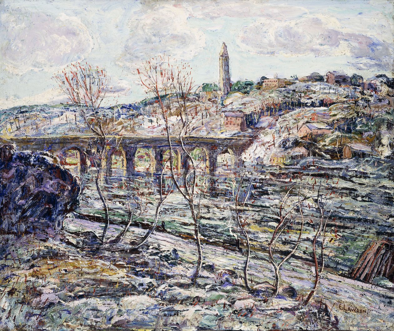 Harlem River Bridge de Ernest Lawson