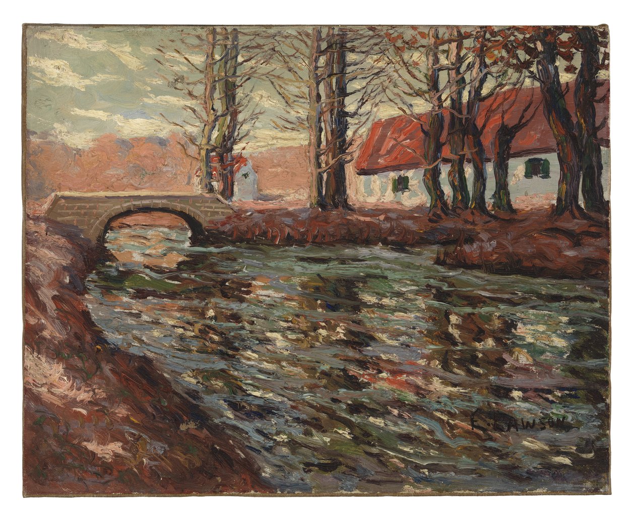 Paisagem fluvial de Ernest Lawson