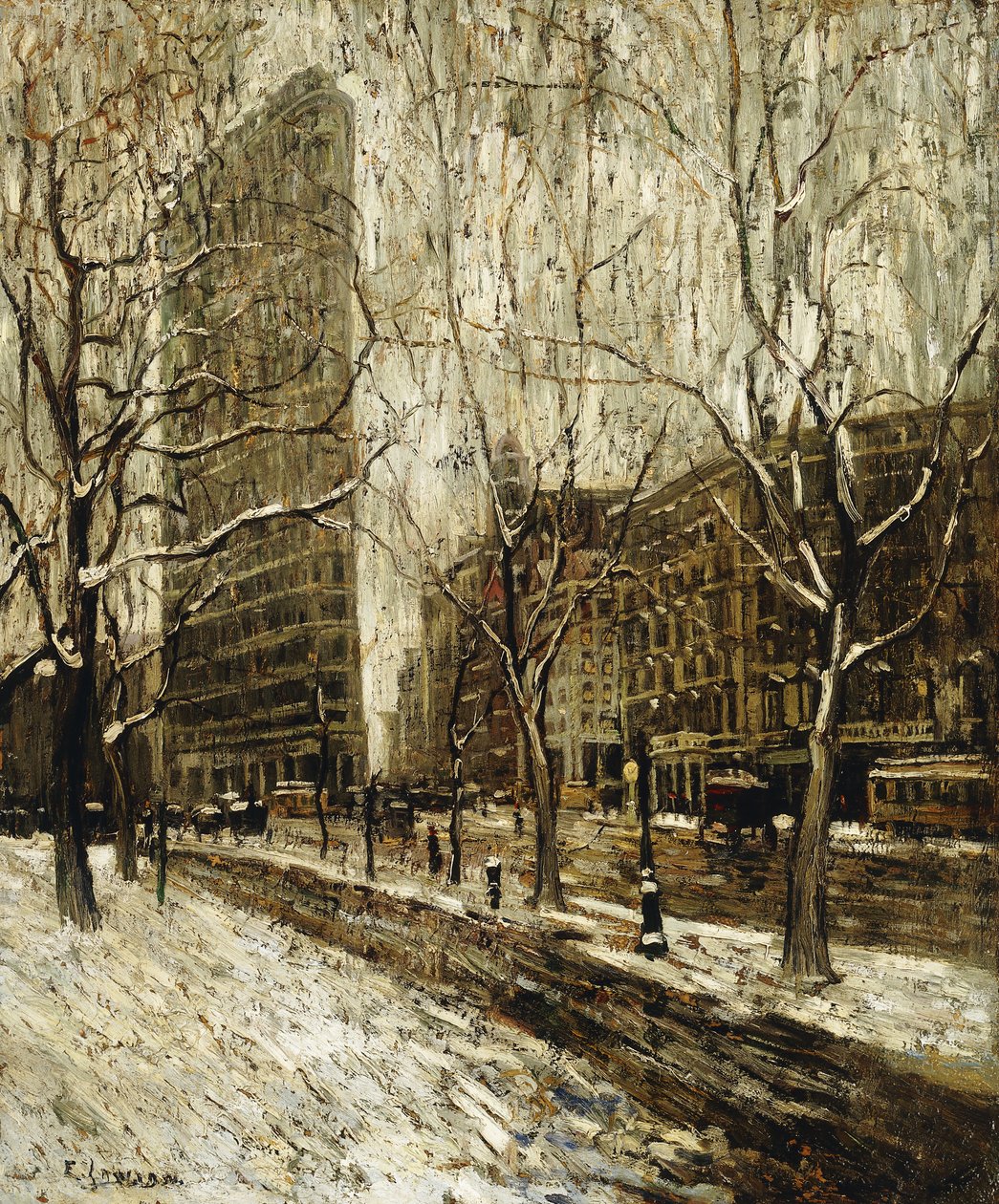 The Flatiron Building, Nova York de Ernest Lawson