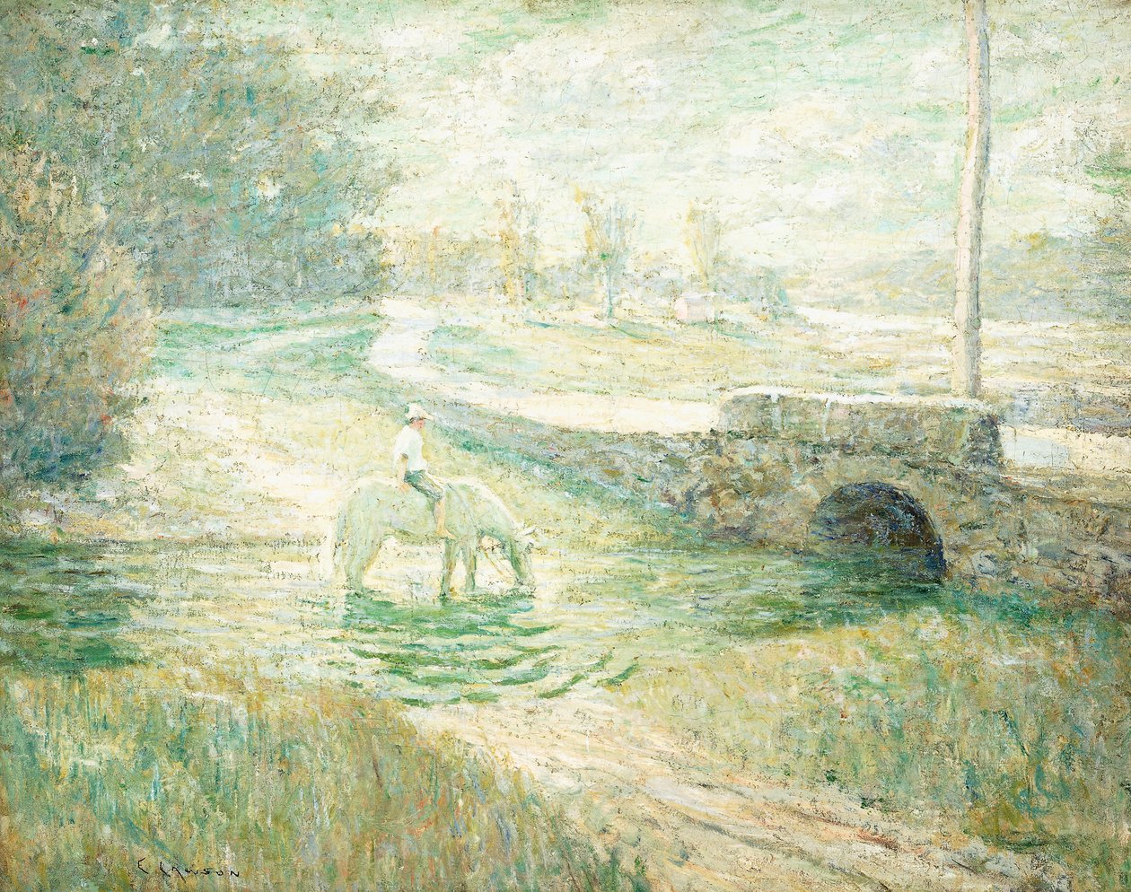 O cavalo branco de Ernest Lawson