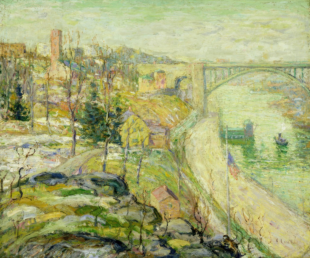 Ponte Washington, Cidade de Nova Iorque de Ernest Lawson